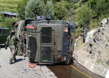کپواڑہ میں فوجی گاڑی کو حادثہ ، ایک اہلکار ہلاک چار دیگر زخمی