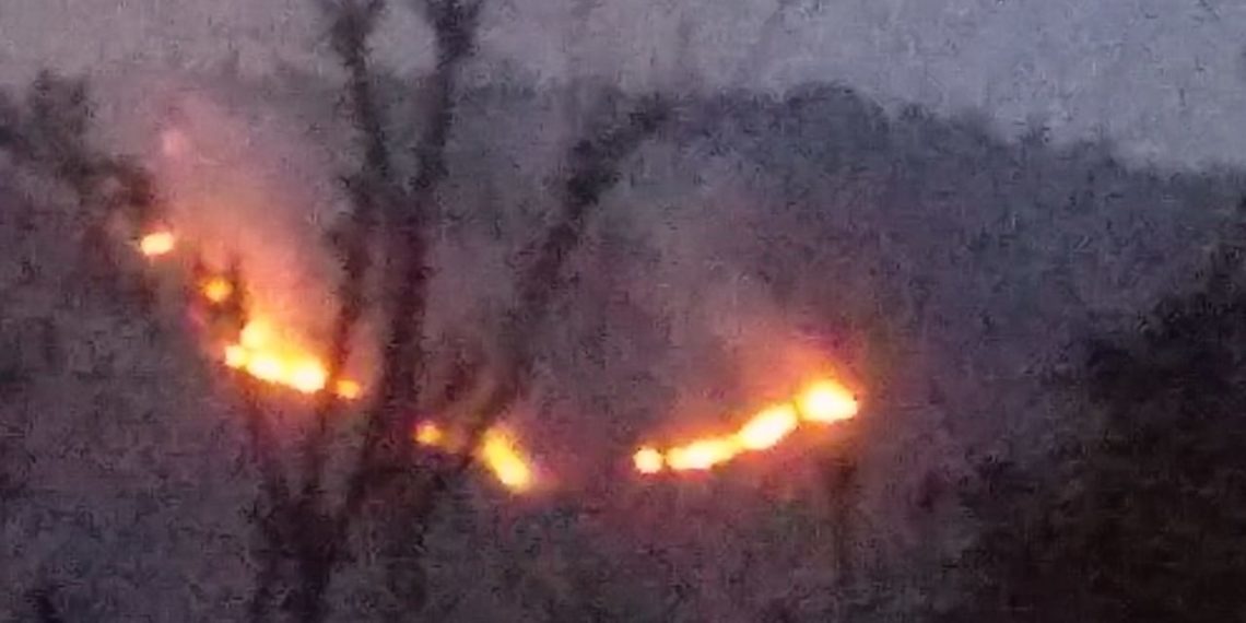 خشک سالی کی وجہ سے جموں کشمیر کے جنگلوں میں آتشزدگی