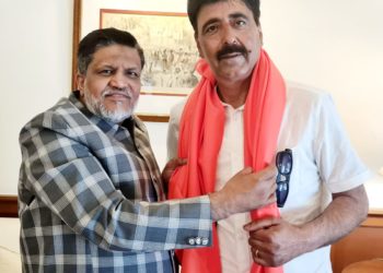 ایڈووکیٹ فاروق ریشی کی دہلی میں حاجی شکیل سیفی سے ملاقات