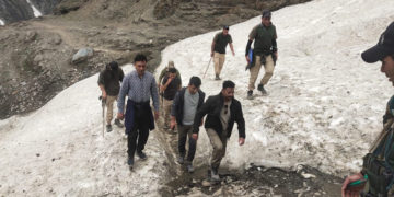 ایس ایس پی گاندربل کا بال تل سے امرناتھ گھپا تک کے راستے کا سیکورٹی جائزہ