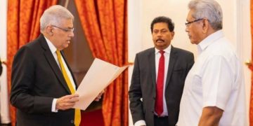 رانیل وکرم سنگھ چھٹی بار سری لنکا کے وزیر اعظم مقرر
