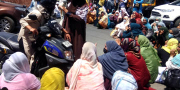 ہیلتھ اینڈ فیملی ویلفیئر ایسو سی ایشن کا سری نگر میں احتجاج