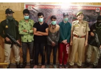 ضلع سرینگر کے ۵نوجوانوں کو جنگجو صفوں میں شامل ہونے سے روکا گیا :پولیس