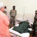 سنہا کاآرمی ہسپتال کا دورہ ‘شوپیاں حملے میں زخمی ہونے شہری کی عیادت