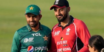 194رنز کے ہدف کے تعاقب میں ہانگ کانگ کی پوری ٹیم 38رنز پر ڈھیر