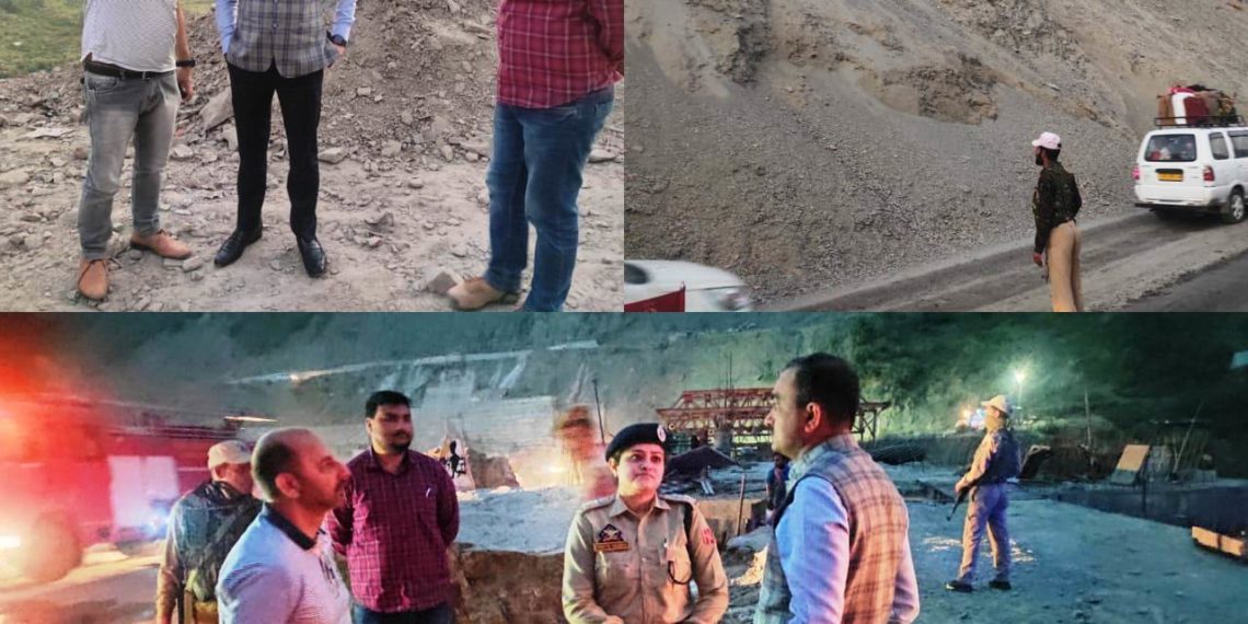 سرینگر جموں شاہراہ پر بغیر کسی پریشانی کے ٹریفک کو یقینی بنانے کی تعمیراتی کمپنیوں کو ہدایت