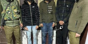 پولیس کا تین ہائبرڈ جنگجوؤں کی گرفتاری