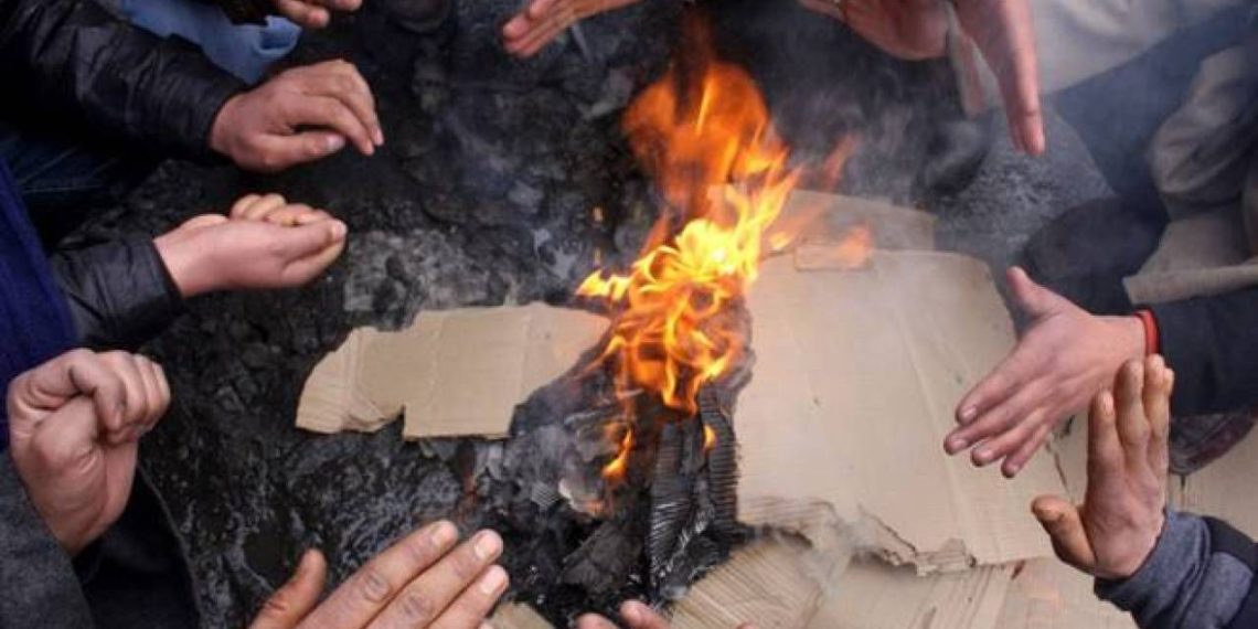 کشمیر میں خشک موسم کے بیچ سردی تیز