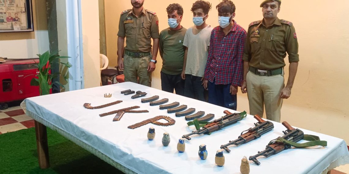 جموں میں ملی ٹینٹوں کے گروہ کوبے نقاب کیاگیا:پولیس