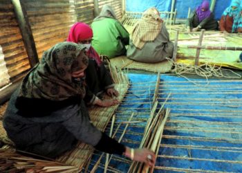کشمیر کی روایتی چٹائی ’وگو‘کوبنانے کی دستکاری کو زندہ رکھنے کی کوششیں