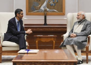 گوگل کے سی ای او،پچائی کی وزیر اعظم مودی سے ملاقات