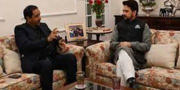 ایف آئی ایچ کے صدر نے انوراگ ٹھاکر سے ملاقات کی