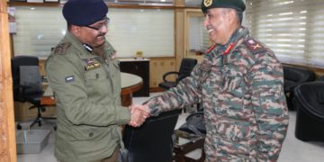 ڈانگری واقعہ کے تناظر میںجی او سی۱۶ویں کور کی ڈی جی پی سے ملاقات