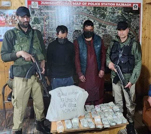سرینگر میں منشیات کی بھاری مقدار ضبط