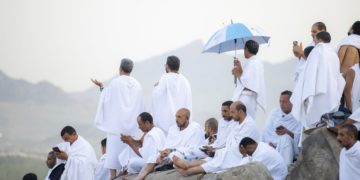 میدان عرفات میں درجہ حرارت