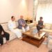 سنہا تعزیت پرسی کیلئے ڈی ایس پی ہمایوں بٹ کی رہائش گا ہ گئے