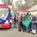 ایک سو الیکٹرک بسوں کا آغاز:ایل جی سنہا نے سمارٹ سٹی پروجیکٹ کے تحت بسوں کو ہری جھنڈی دکھائی