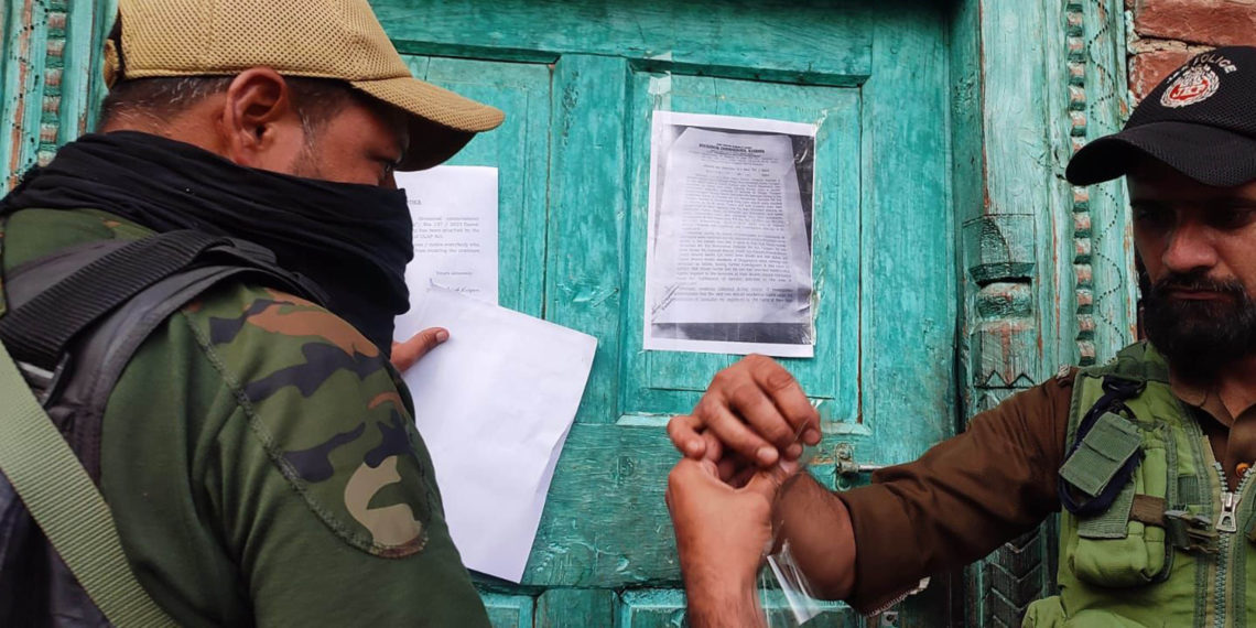 کولگام اور اونتی پورہ میں جنگجویانہ سرگرمیوں کیلئے استعمال دو رہائشی مکانات قرق