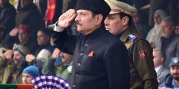 مشیر راجیو بھٹناگر نے یوم جمہوریہ کے موقعہ پر بخشی سٹیڈیم میں قومی پرچم لہرایا