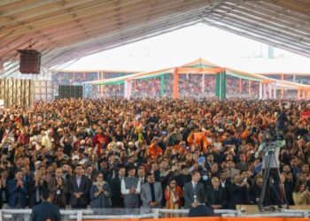 جموں:وزیر اعظم کی ریلی میں بڑی تعداد میں لوگوںکی شرکت
