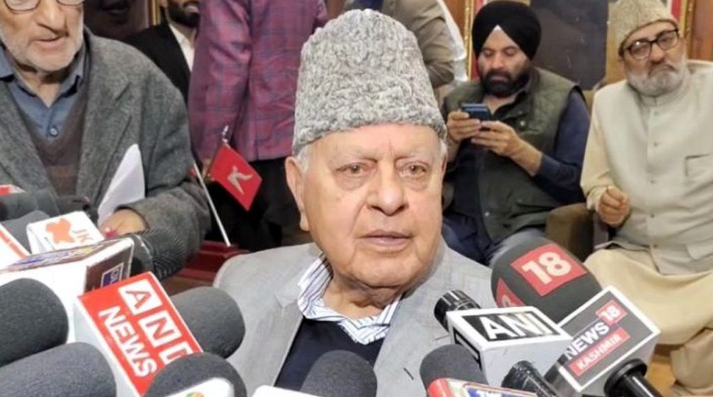 اگر بی جے پی اقتدار میں آتی ہے تو جموں کشمیر اسمبلی انتخابات کے امکانات کم ہیں:فاروق