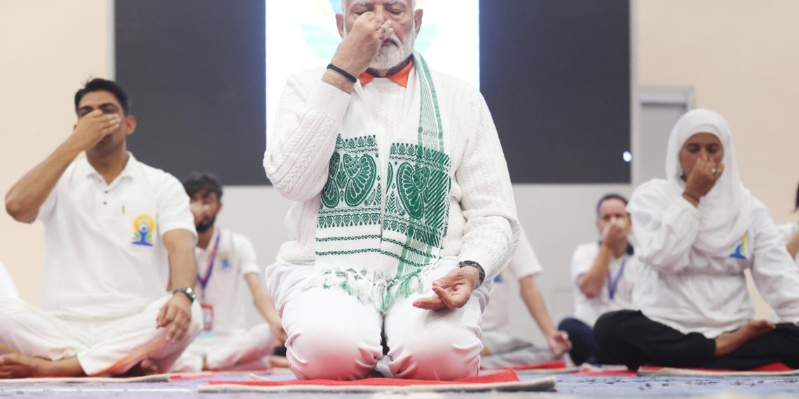 دنیا میں یوگا کو عالمی بھلائی کے ایک طاقتور ایجنٹ کے طور پر دیکھا جار ہا ہے :نریندر مودی