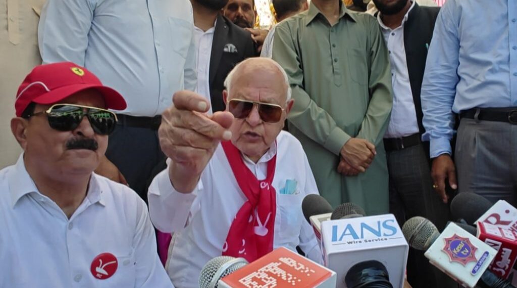جموں کشمیر کے انتخابات’دھرم‘ نہیں ’کرم‘ کے بارے میں ہیں: فاروق عبداللہ