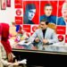 ممبر اسمبلی لالچوک کا فوج کی انہدامی مہم کیخلاف احتجاجی دھرنا