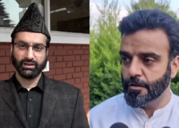 رکن پارلیمنٹ روح اللہ مہدی کی دہلی میں میر واعظ عمر فاروق سے ملاقات