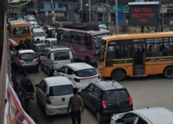 ترال میں ٹریفک مسائل سے عوام کو مشکلات، انتظامیہ سے فوری توجہ دینے کا مطالب