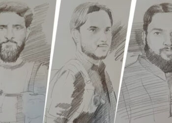 پہلگام حملے میں ملوث ۳دہشت گردوں کے خاکے جاری