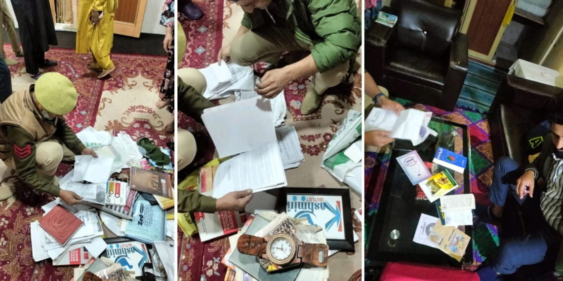 علیحدگی پسندوں کے خلاف جاری کریک ڈاؤن میں سرینگر اور پلوامہ میں چھاپے