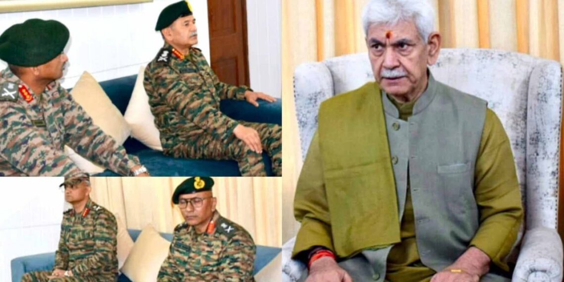پہلگام حملہ: ایل جی اور آرمی چیف کا جموں و کشمیر میں سیکورٹی صورتحال کا جائزہ