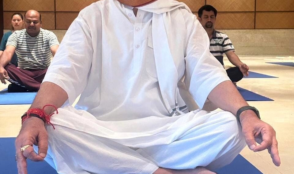 سنہا کی۱۱ویں بین الاقوامی یوگا ڈے کی تقریب میں شرکت
