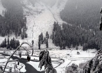 گلمرگ میں شبانہ درجہ حرارت نقطہ انجماد سے نیچے ریکارڈ