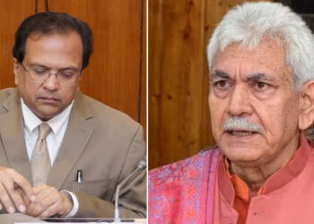 مرکزی داخلہ سیکریٹری کی ایل جی سنہا سے ملاقات