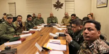 لیفٹیننٹ جنرل شرما کی سرینگر میں کور گروپ سیکورٹی ریویو میٹنگ کی صدارت 