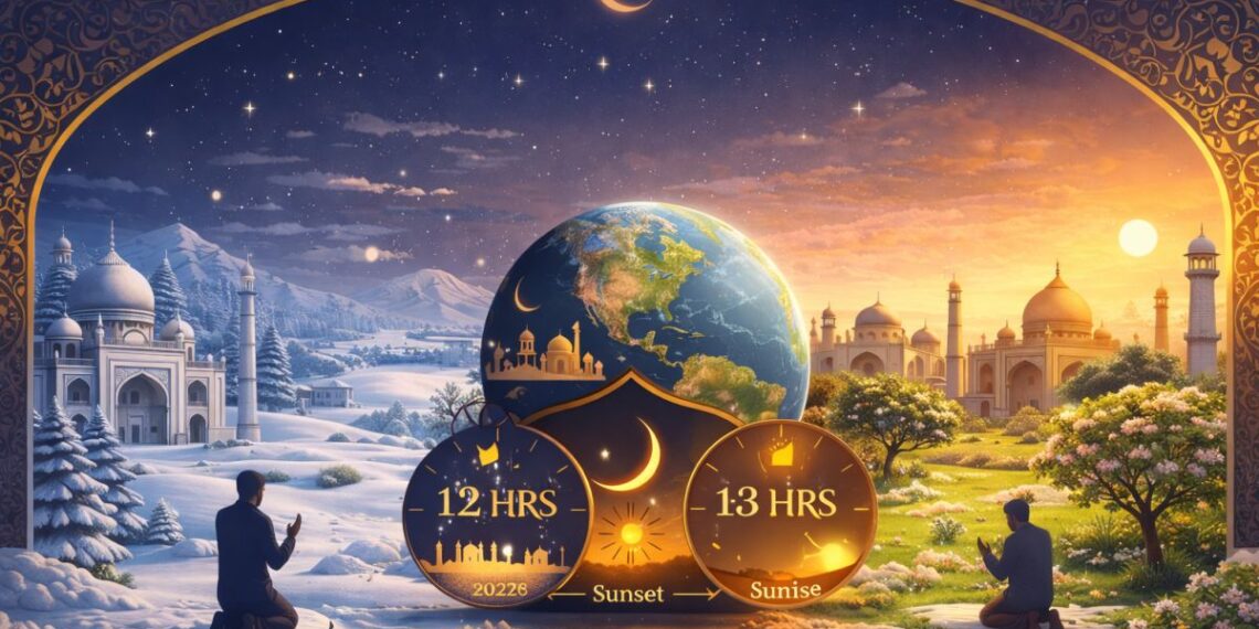 رمضان المبارک ۲۰۲۶،:بھارت میں زورے کا دورانیہ ۱۲ سے ۱۳ گھنٹے کا ہو گا 