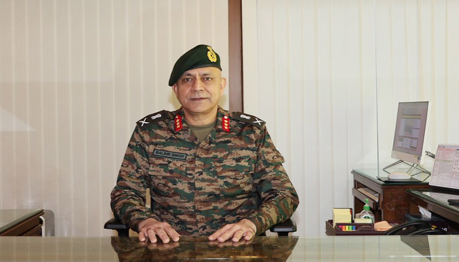 لیفٹیننٹ جنرل بلبر سنگھ نے چنار کور کے جی او سی کا چارج سنبھال لیا