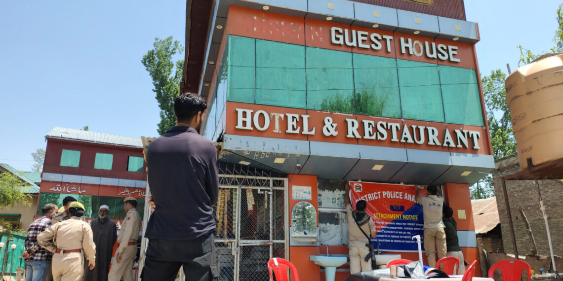 اننت ناگ میں ۶ء۵ کروڑ روپے مالیت کی منشیات سے منسلک جائیدادیں
