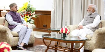 وزیر اعلیٰ عمر کی دہلی میں وزیر اعظم مودی سے ملاقات