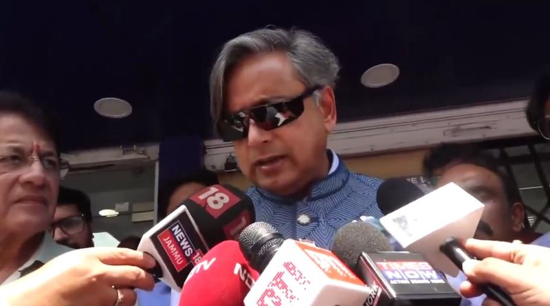 کشمیر کی صورتحال کا جائزہ لینا پارلیمانی کمیٹی کے دورے کا مقصد نہیں:تھرور
