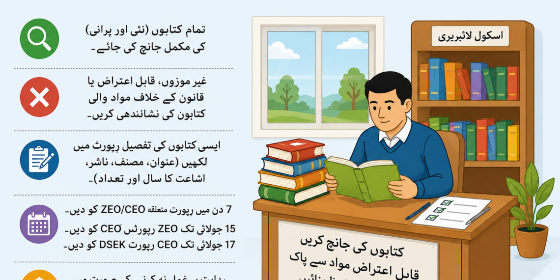 کشمیر کے تمام اسکولوں اور کوچنگ مراکز کو کتابوں کی جانچ کا حکم