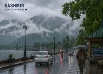 جموں کشمیر میںجنوب مغربی مانسون کی آمد‘ شدید بارش کی وارننگ