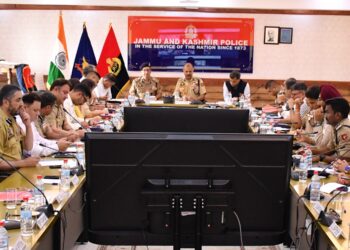 ڈی جی پی کا جموں کشمیر کی  سیکورٹی صورتحال کا جائزہ