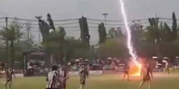 بجلی گرنے سے تھائی فٹبالر جاں بحق، 12 کھلاڑی زخمی