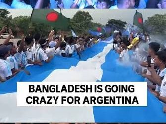 ورلڈ کپ فائنل سے قبل بنگلہ دیش میں بھی ارجنٹینا کے لیے جوش و خروش عروج پر