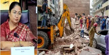ستیہ نکیتن عمارت حادثے کے بعد وزیراعلیٰ ریکھا گپتا کا فوری کارروائی کا حکم، پوری دہلی میں حفاظتی معائنہ شروع کرنے کا اعلان