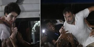 الیکشن کمیشن کے خلاف مظاہرے کے دوران راہل، پرینکا کو حراست میں لیا گیا