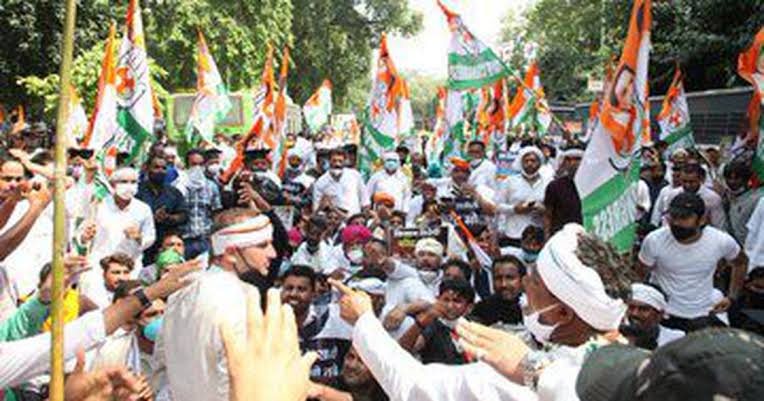 یوتھ کانگریس کے صدر کو دھرنے کے مقام سے حراست میں لیا گیا